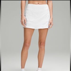 Lululemon Pace Rival Mid-Rise Skirt White - Size 12